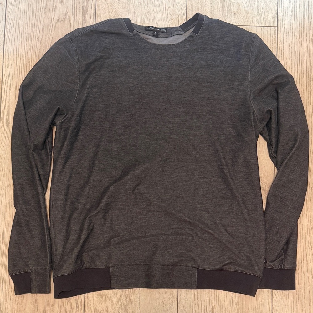 Robert Barakett Charcoal Crewneck Top